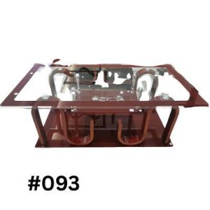 Modern Glass Coffee Table with Stylish Wooden Base -#093