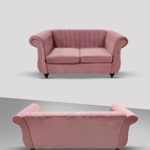 Elegant Velvet Chesterfield-style Sofa