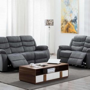 Grey Reclining Sofa