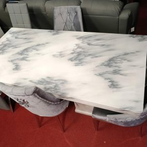 Stylish Marble Top Dining Set